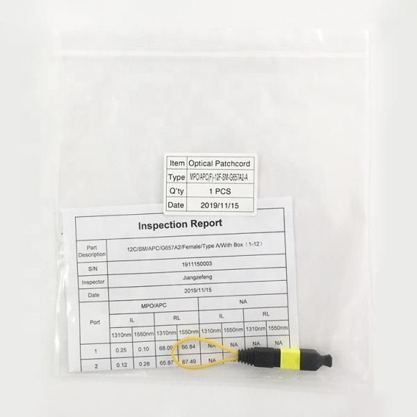 0.3m 12 Core SM MM Female Male MPO MTP Loopback
