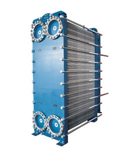 Supply high quality sondex S42 series blue color steel carbon frame gasket plate heat exchanger for heat transfer system