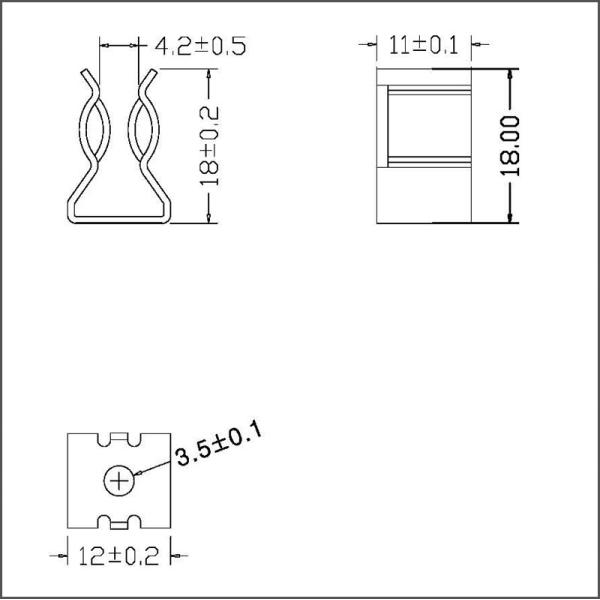 MELF Surface Mount Fuse Clip 700M For 5AG R015 Photovoltaic Fuse Link 1000V 30A