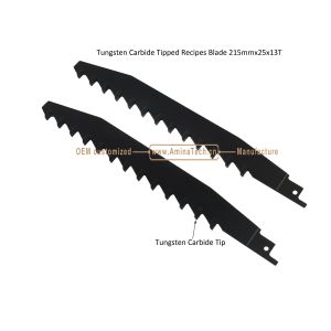 China Tungsten Carbide Tipped Recipes Blade 215mmx25x13T,Reciprocating,Power Tools wholesale