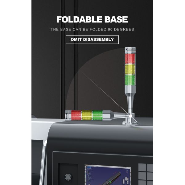 High Brightness Machine Status Indicator 3 Color 12V 24V 220V 360 Degree Beam Angle