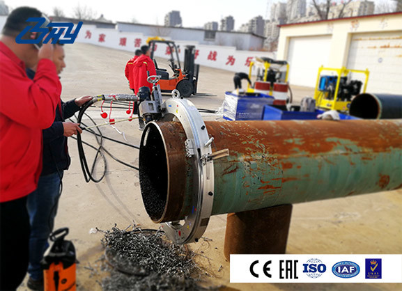 24inch to 30inch Automatic Feed Pipe Cutting Beveling Machine Pipe Tools in Split Frame Structure