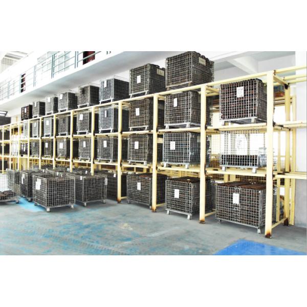 Powder Coated Wire Mesh Pallet Cage For Logistics / Distribution Center