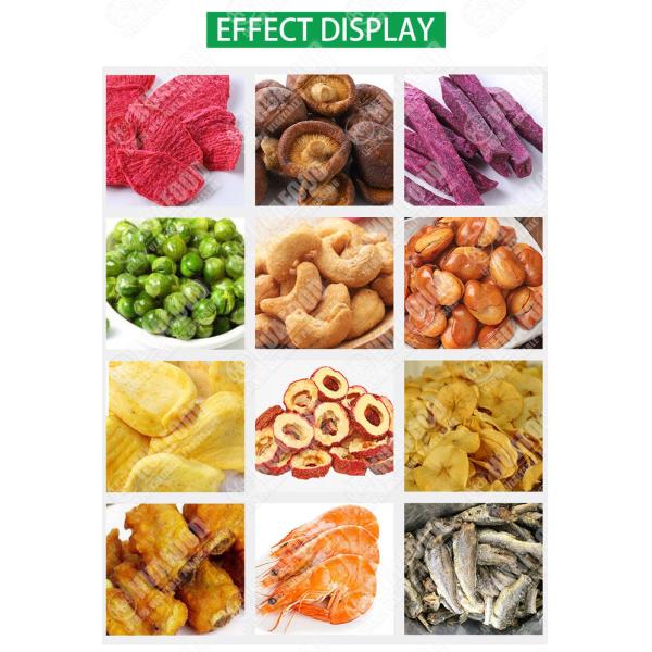 Centrifuge Mushrooms 80kw 200L Vacuum Frying Machine