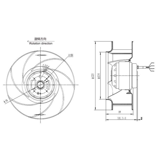 Backward Curved Centrifugal Fan