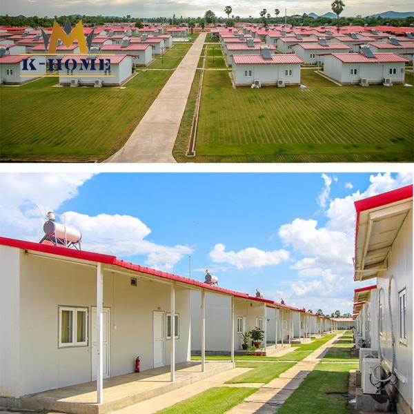 Quality Prefabricated Temporary Modular Homes Light Steel Prefab House for sale
