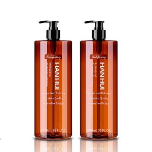 Custom Logo Large Capacity Plastic Shampoo Bottles With Dispenser