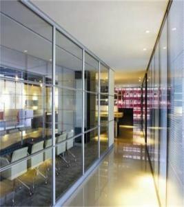China Interior Aluminium Frame Glass Partition Walls Movable For Office Partitions wholesale