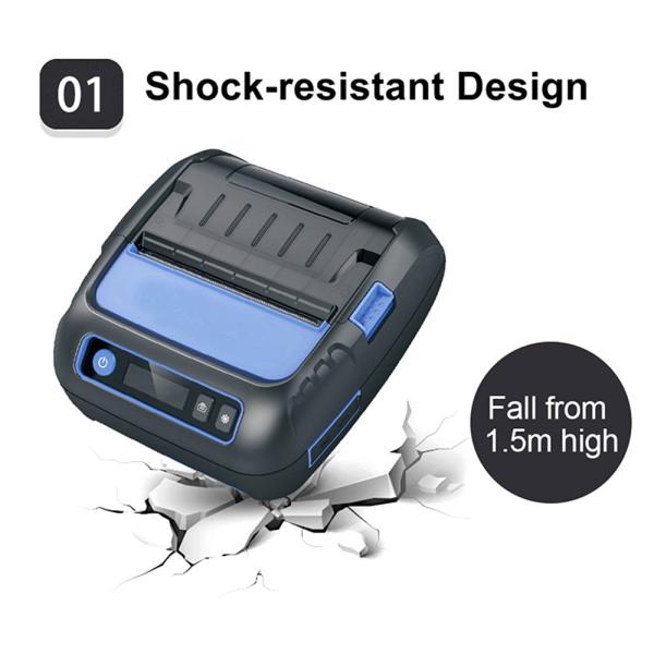 ESC DC9V Handheld Barcode Label Printer 90mm/ Sec For IOS Android