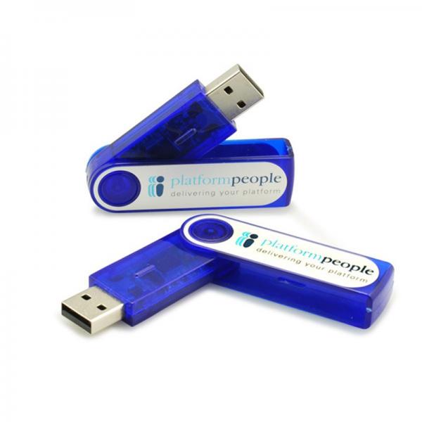Quality Swivel Plastic USB Flash Drive, High Speed USB 2.0 Stick Storage Device for sale