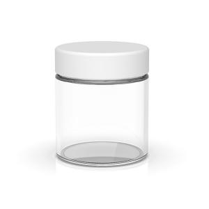 China Cr Lids Smell Proof Jars Airtight 3oz White Glass Jars With Lids Flower Packaging wholesale