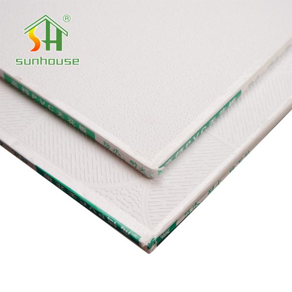 Quality PVC Ceiling Panel and Gypsum Board Ceiling in 595x595mm 600x600mm 603x603mm Sizes with Moisture Fireproof and Easy Installation for sale