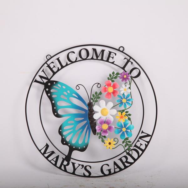 High Durability Home Decor Crafts For Sophisticated Interiors Round Butterfly Modeling