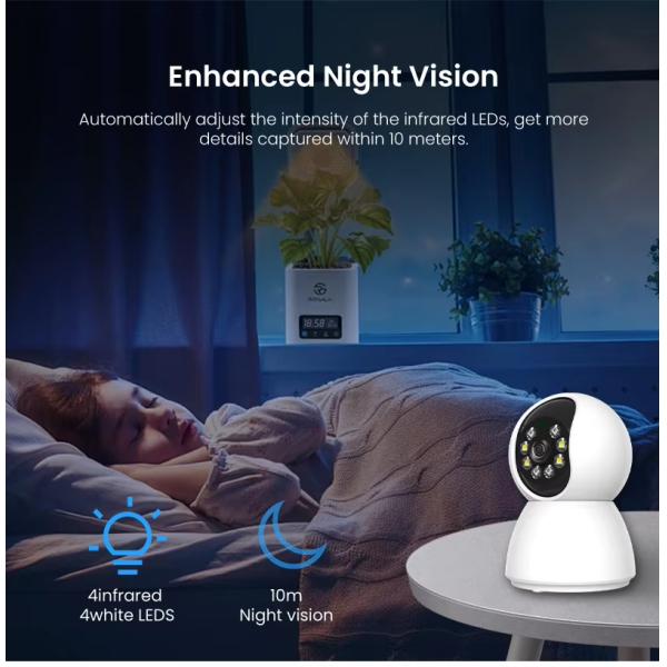 Security Camera Mini Wireless Wifi Camera Auto Tracking Motion Detection Home Network Camera