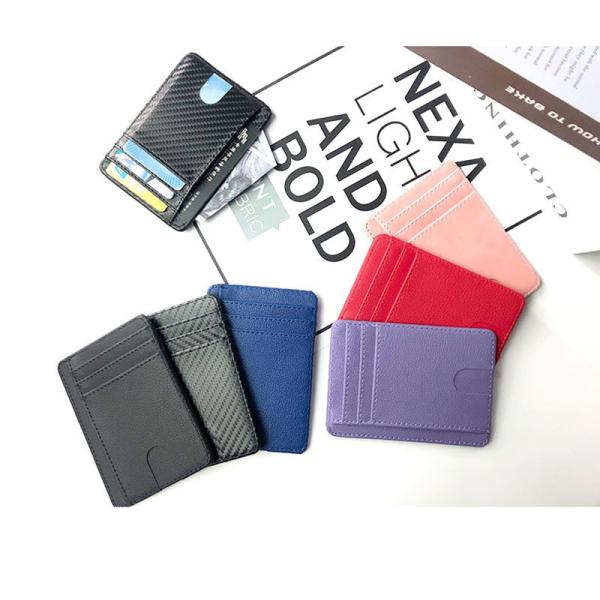 Durable Carbon Fiber RFID Wallet for Safe Business Card Storage 0.1kg Package Weight