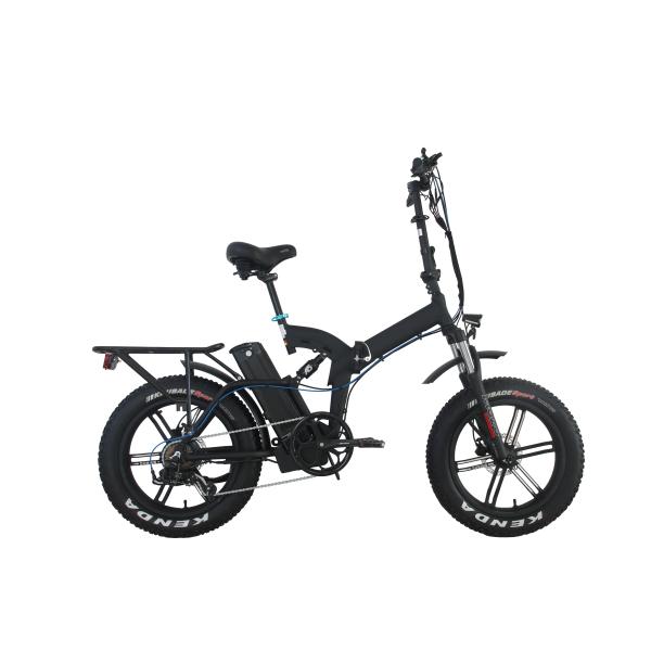 Aluminium Folding Ebike Fat Tire 20 Inch With Middle Hub Motor
