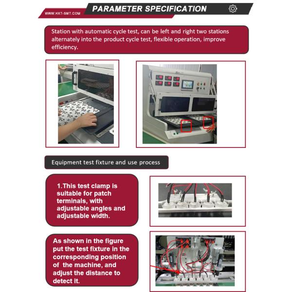 DOB Testing Machine HXT-ZDCS025 Light Source Power Tester Manufacturing Testing Process