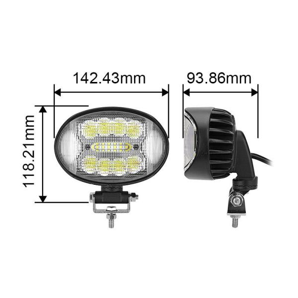 42W LED Tractor Headlights Waterproof LED Working Light Customized With Adjustable Rotary Base