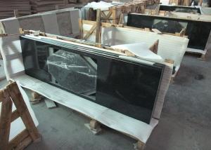 China Absolute Black Granite Vanity Top , 2cm Thick Natural Solid Surface Vanity Tops wholesale