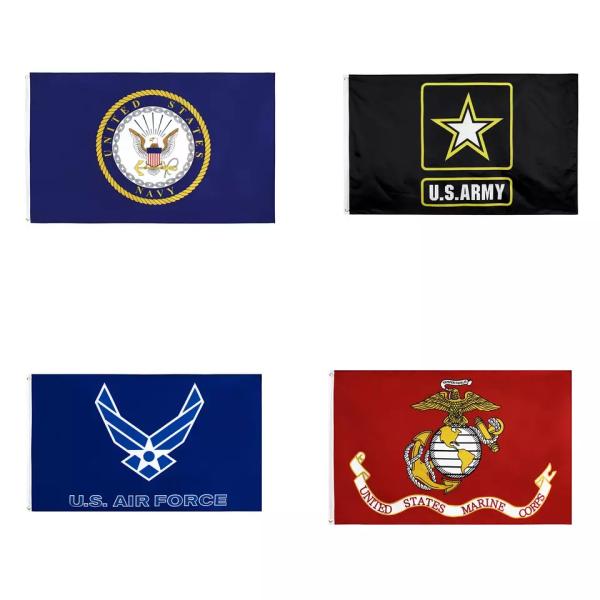 Custom Polyester Countries Army Flags 3x5ft Eco Frendly CMYK Color Printing