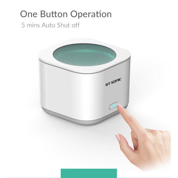 SUS304 Tank 180ml Ultrasonic Denture Cleaner With Basket 12v 2A Adapter