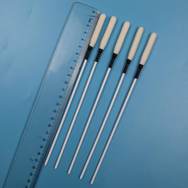 21cm Extra Long PP Stick Long Foam Tip Swab Medical Sponge Stick Trocar Wipe Swab