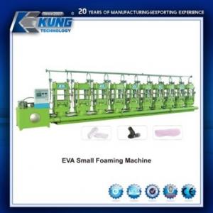 China 15KW Practical Shoe Sole Moulding Machine , 6 Stations EVA Small Foaming Machine wholesale