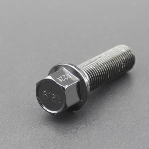 China Grade 12.9 R14 Extended Lug Bolt Shank 42mm For Audi &amp; Mercedes Dual Coating Black Finish wholesale