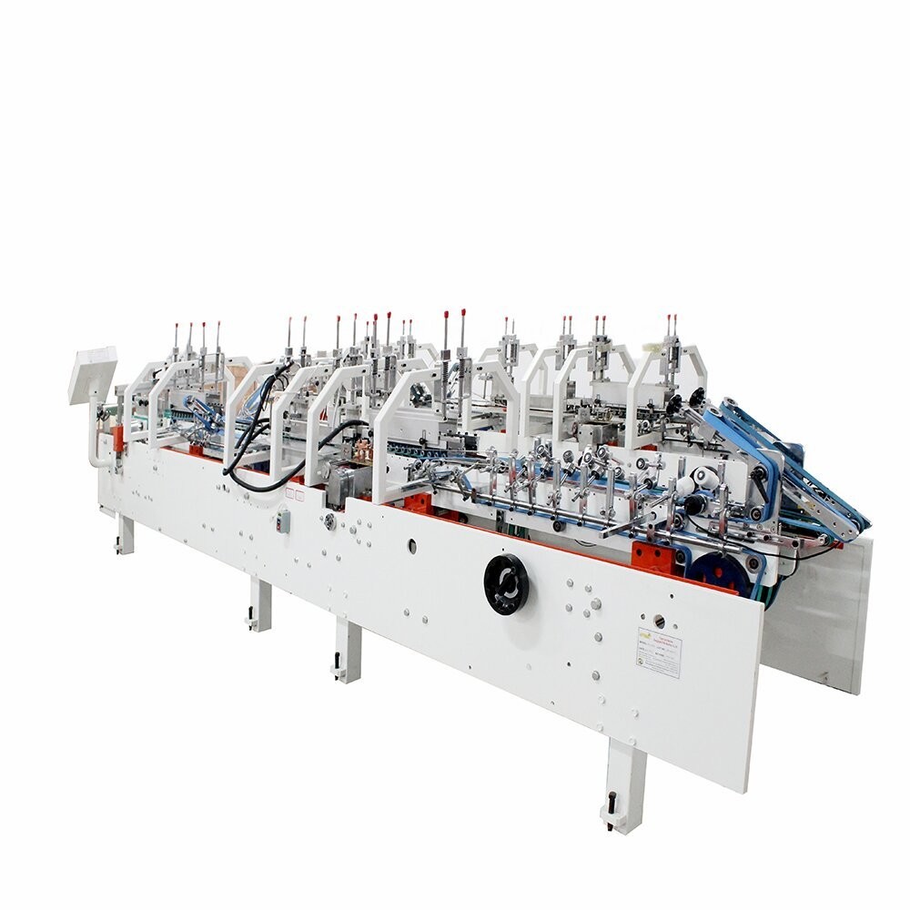 China 350mm Max. Workable Width Electric Driven Box Folder Glue Machine for Packaging Solutions wholesale