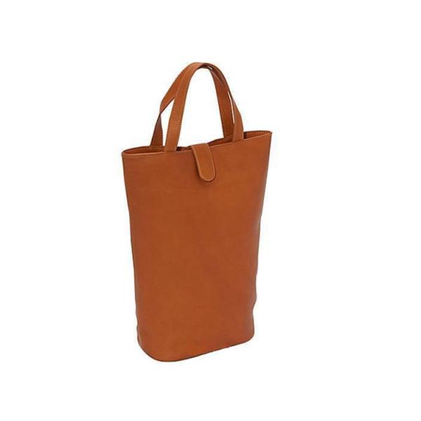 Dongguan factory wholesale PU handbag for two wine bottles