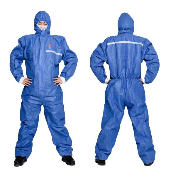 OEM Tear Resistant PP Non Woven Coverall PP Disposable Coveralls With Hood
