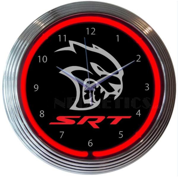China GM Corvette Neon Light Clocks Large Neon Wall Clocks UL Sweeping Motion wholesale