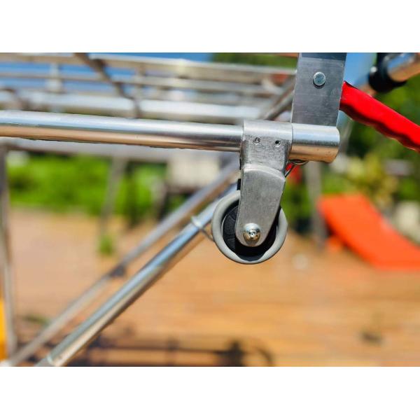 190*55*92CM Foldable Aluminum Alloy Ambulance Stretcher With Leg Adjustment For Transporting The Wounded