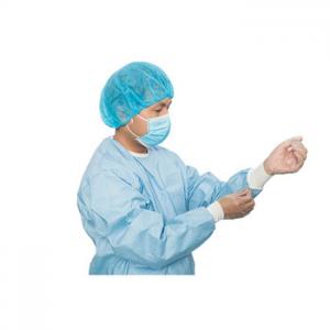 China Sterile SMS Non Woven Disposable Surgical Gown With Rib Cuffs wholesale