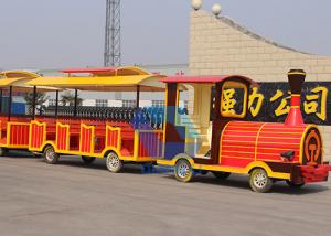 China Simple Operate Amusement Train Rides , Theme Park Train Ride For Kids Birthday Party wholesale