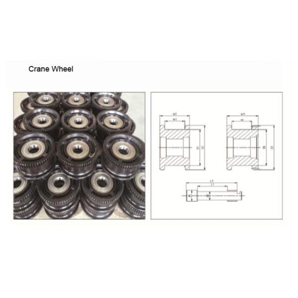 Cast And Forged Customized Crane Wheel For Bridge / Overhead Crane