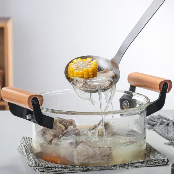 Customized Logo Simple 5L Borosilicate Glass Soup Pot