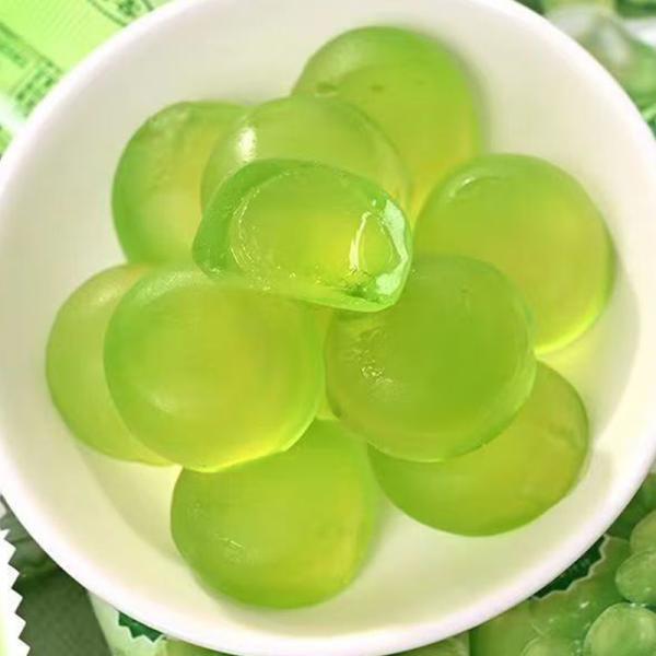 Bottle Packaging Jelly Filled Gummy Balls Flavored Peelable Fruity Taste Halal Certified