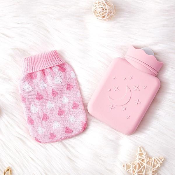 Classic Red 2 Liter Hot And Cold Water Bottle , Hot Water Bottle For Cramps With Anti Leak Design