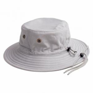 China Canvas Boonie Style Unisex Broad Brimmed Hat With Neck Flap And Chin Strap wholesale