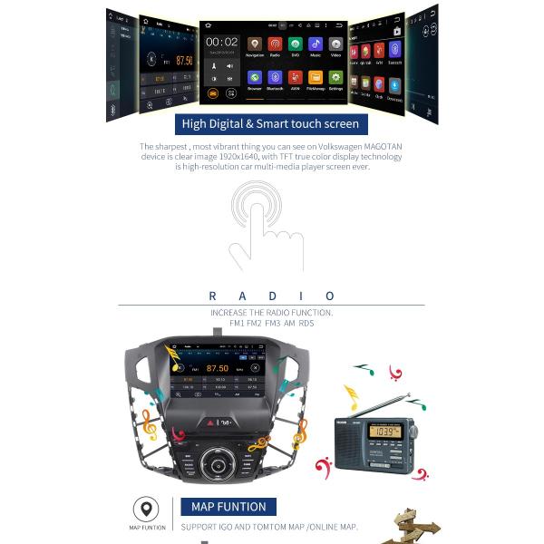 8 Inch Touch Screen Ford Car DVD Player RDS DAB Stereo Bluetooth - Enabled