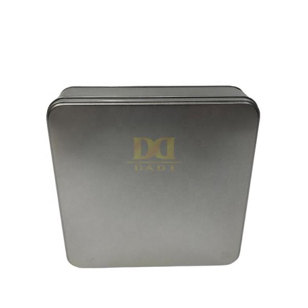 DADI Printed Storage Tins Square Tinplate Empty Cameo Printing Square Candy Tin Box