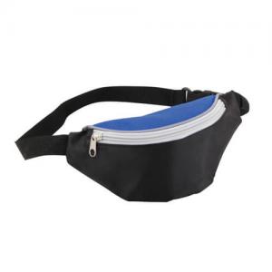 China Custom Travel Waterproof Fanny Packs / Waist Pack Polyester With 2 Zipper Pockets wholesale