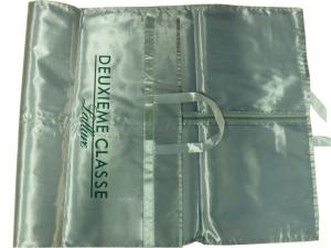 China Eco-friendly Udex Grey Satin Suit Bag, Garment Dress Bags With Ribbon Handle 100cm*60cm wholesale