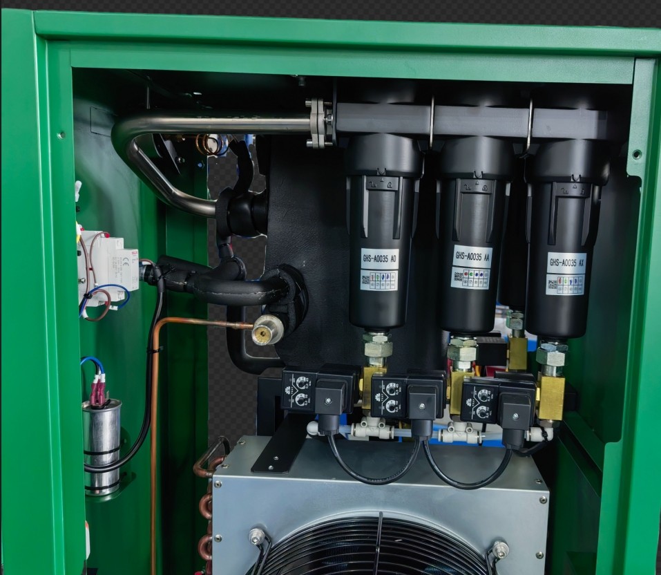 China Stable Performance Compressed Air Cooler Dryer with Dew Point 2-10C and Standard Working Pressure 0.7MPa wholesale