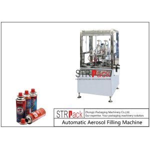 Full Automatic Cassette Gas Filling Machine 200ml 3500Cans/H