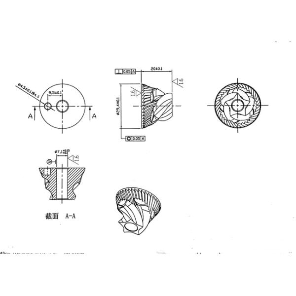 38mm Stainless Steel Coffee Grinder Burr Conical Burr For Portable Coffee Machine