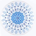 Wholesale Large Custom Printed Round Beach Towel With Tassel, Circle Beach Towel