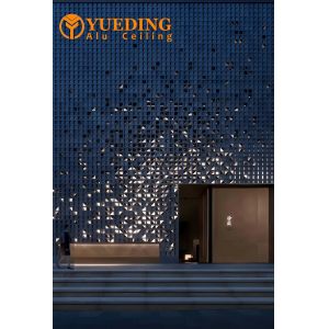 China Custom Modern Aluminum Curtain Wall Panels Structure Curved Facade Cladding on sale