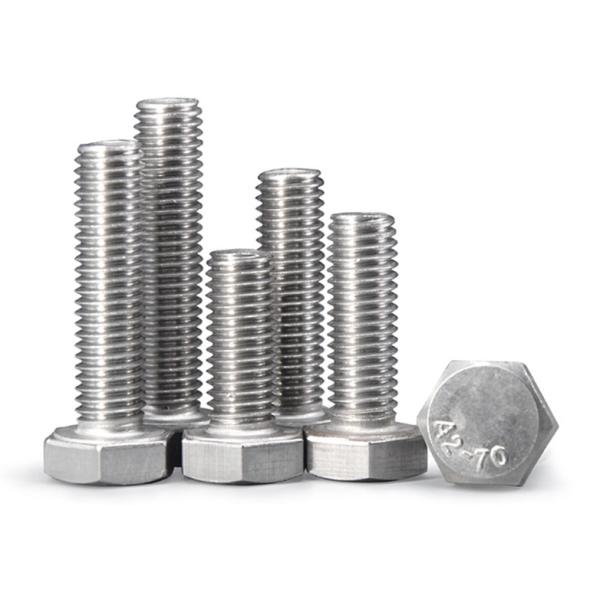 A2-70 Stainless Steel Hex Head Cap Screws Good Chemical Resistance